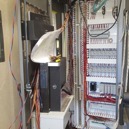 Complete PLC conduit and wiring