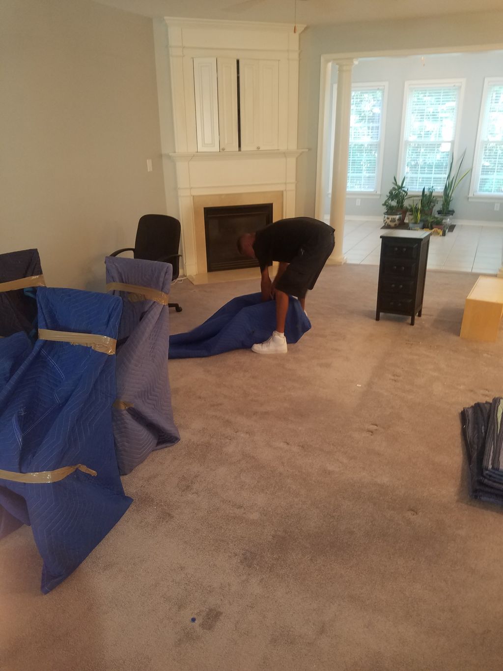 getting the furniture padded up