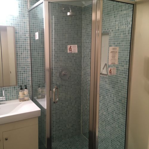 Custom shower door