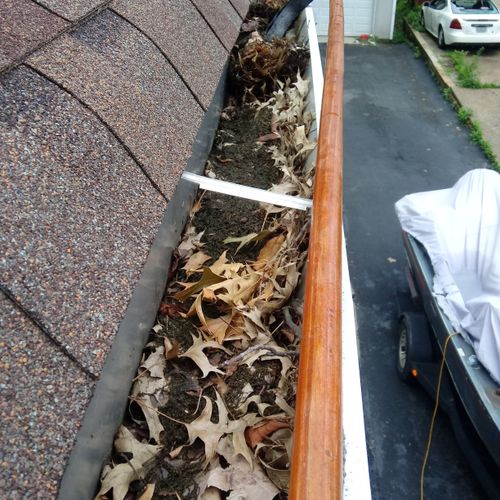 Gutters before