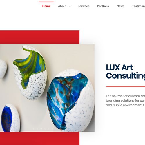 LUX Art Consulting Website