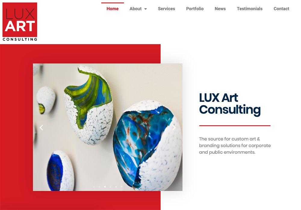 LUX Art Consulting Website