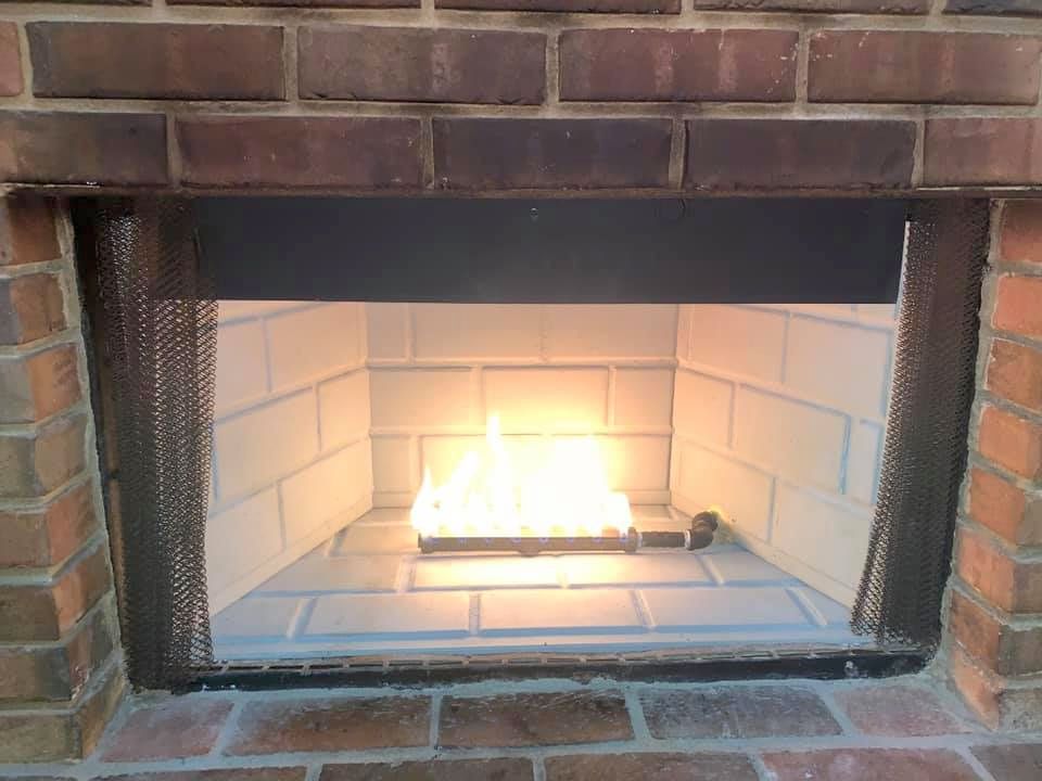 Installed new refractory cement panels and replace