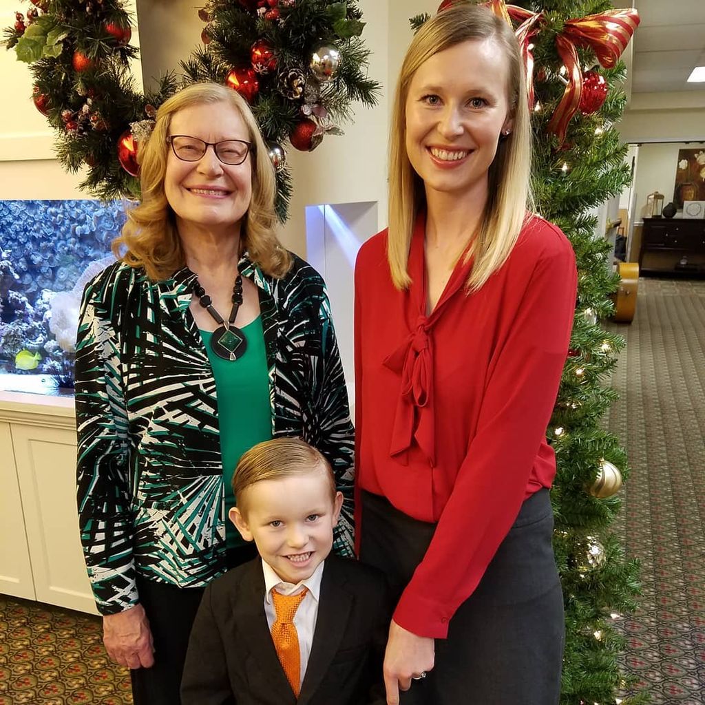 Enjoying our Christmas recital with students!