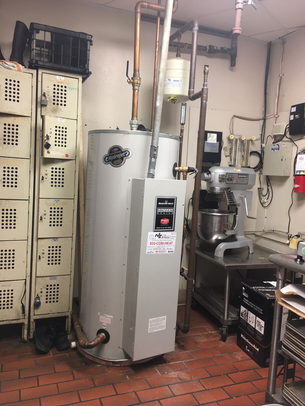 Commercial Water Heater installed at Foxfire Grill