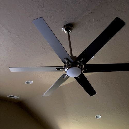 Jason did an awesome job installing my ceiling fan