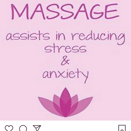 Reduce your stress levels and schedule a massage.