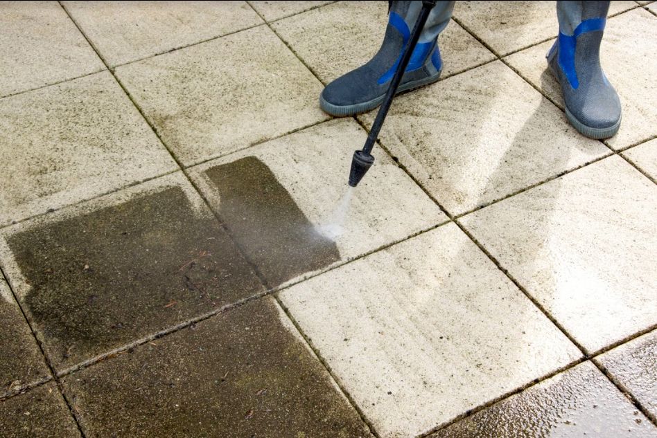 Pressure Washing ceramic tiles