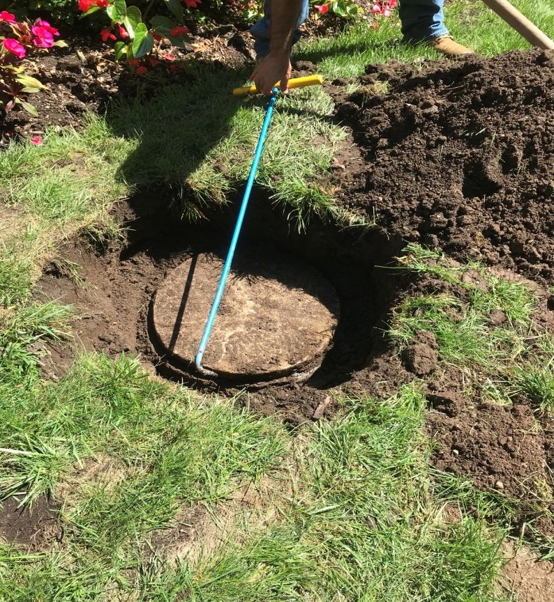 WHEN WE HAVE TO DIG TO FIND THE SEPTIC, BEST HAVE 