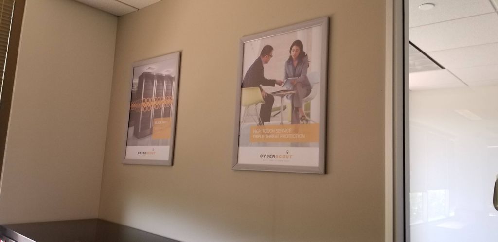 Corporate and office picture hanging