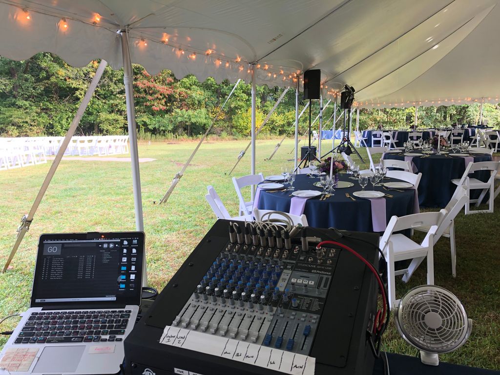 View from the sound booth