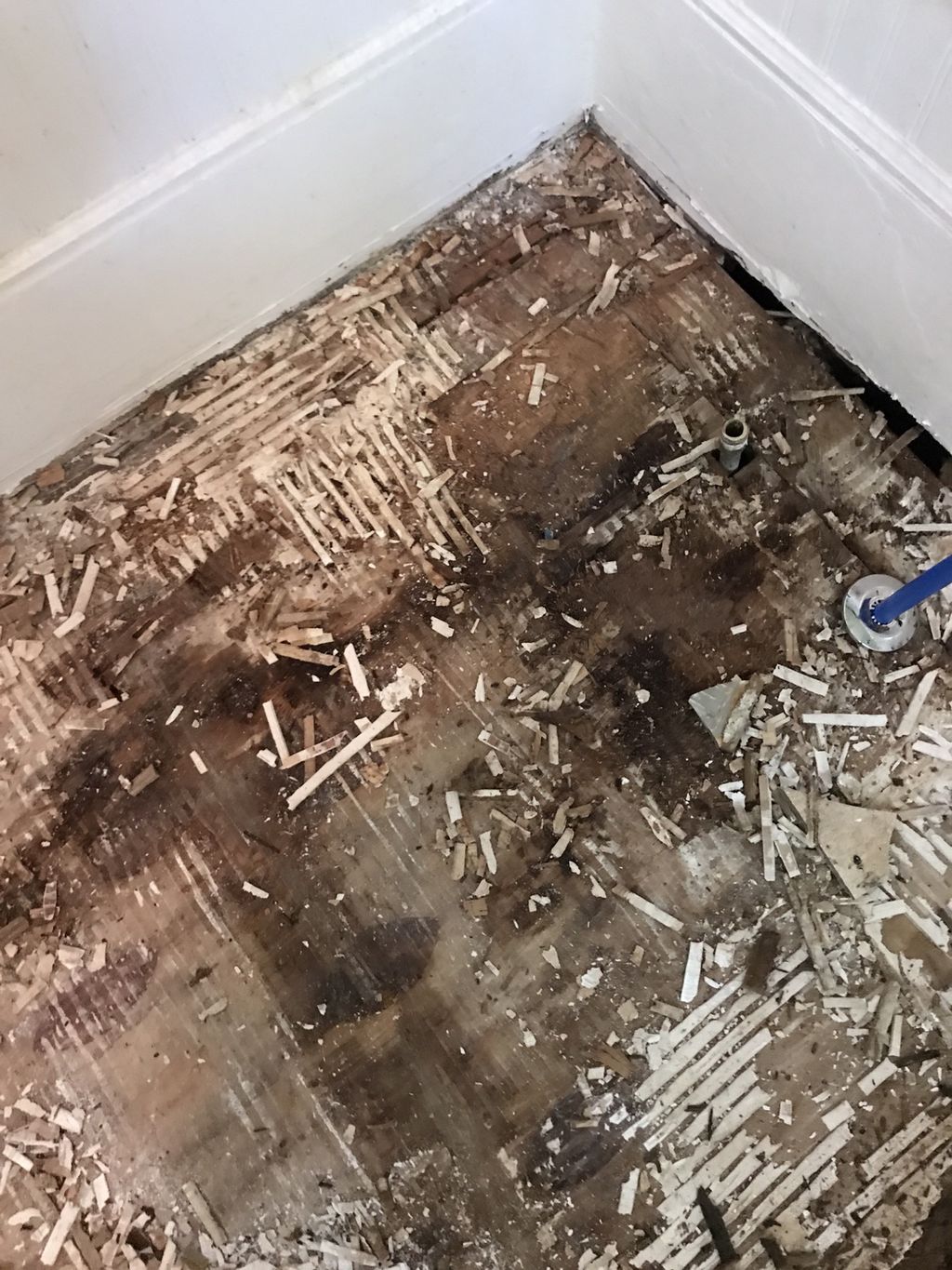 Vintage home bathroom project. Started with removi