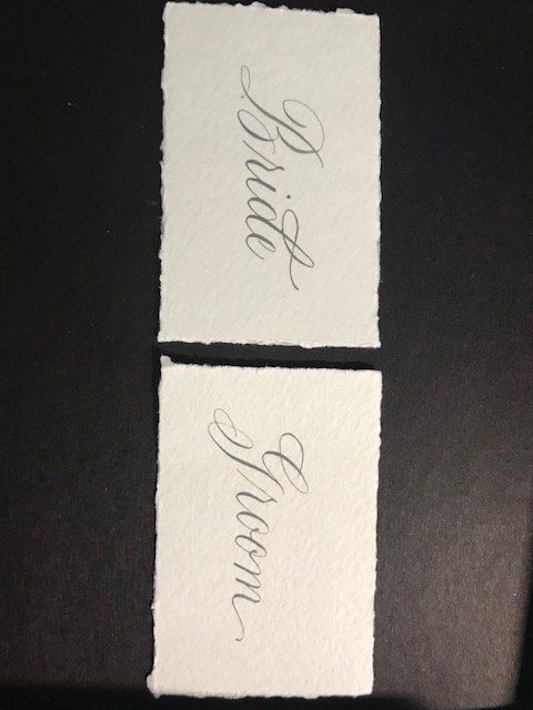 Kelly did my wedding place cards and they are abso