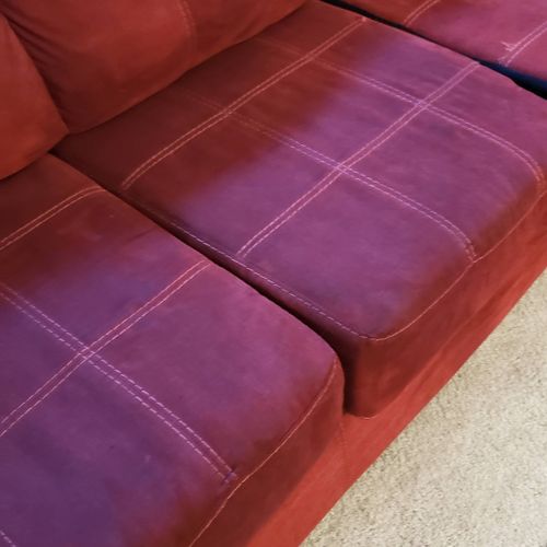 Upholstery Cleaning made this sectional look new a