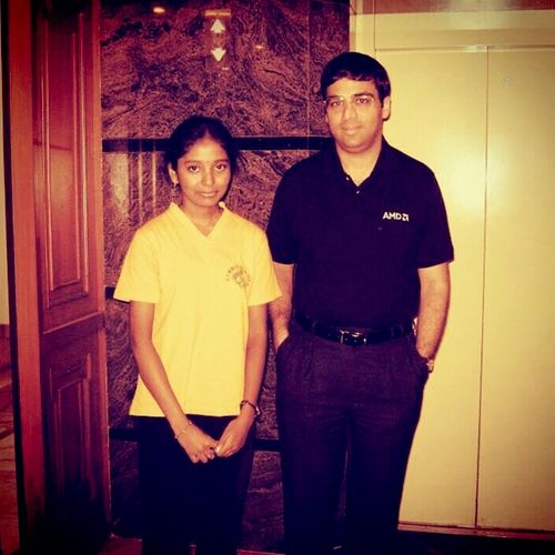 Picture with a legend - Vishy Anand!