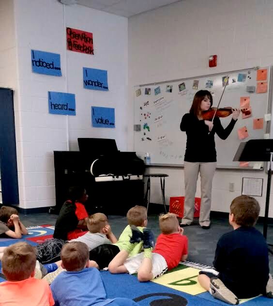 Here I am giving a demonstration on the string fam