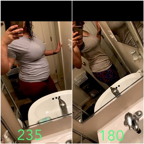 Sammy lost 60 pounds in 6 months after she had her