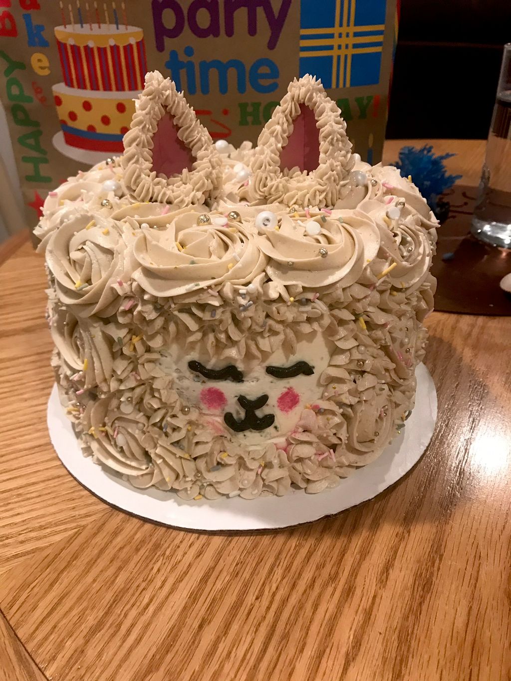 Incredible and talented Llama cake thank you so mu