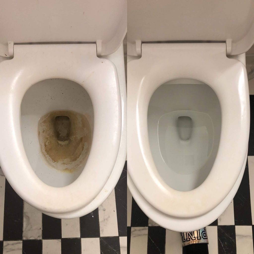 Before and After of Toilet in Move-In cleaning