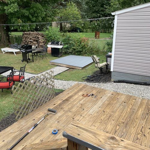 Deck After Power Washing