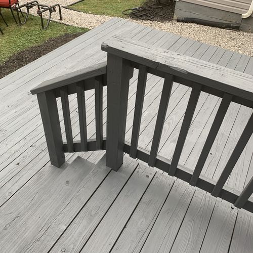 Deck after Solid Color Stain