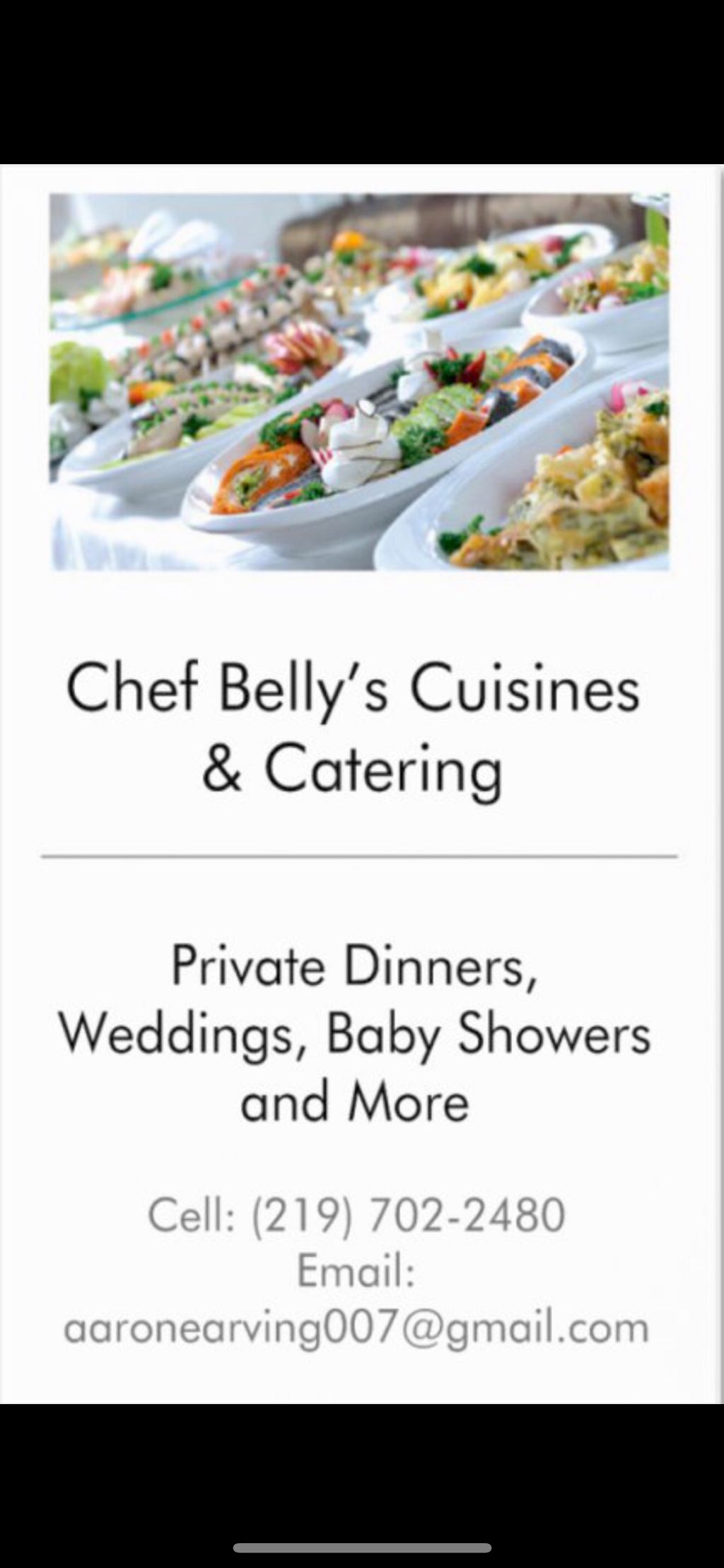 Chef Belly’s Cuisines and Catering