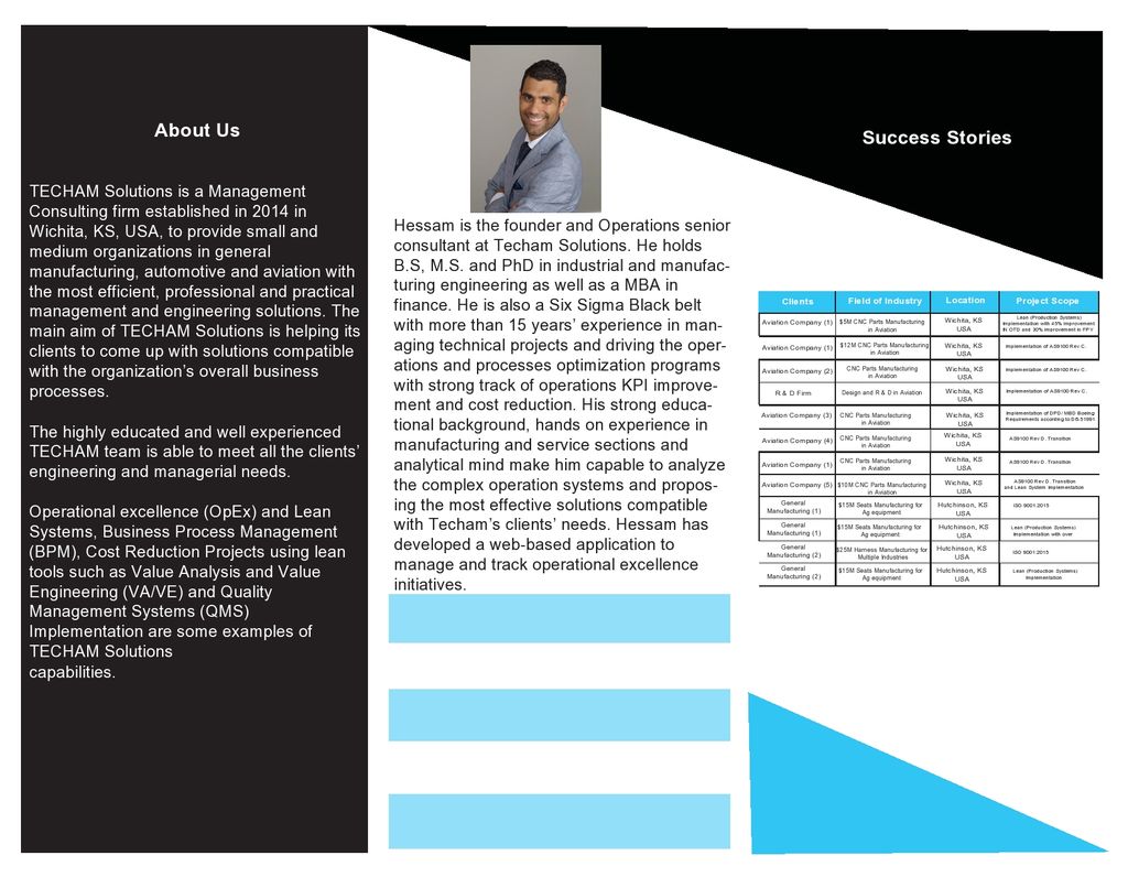 Tri-fold Brochure Design - Page 2