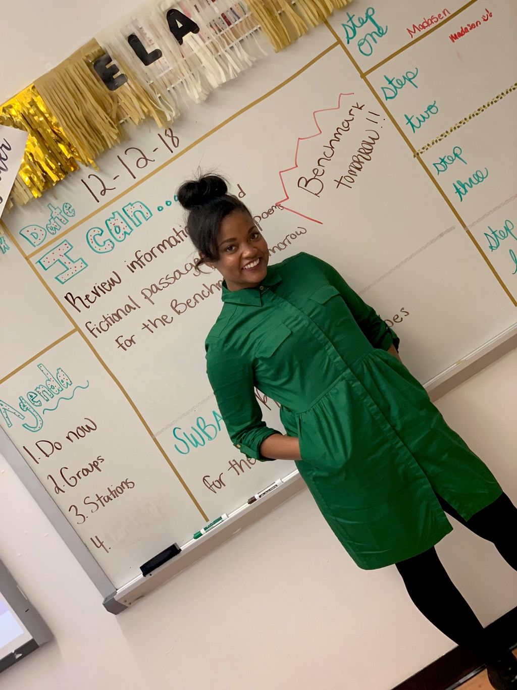 Happy to be in my favorite environment, the classr