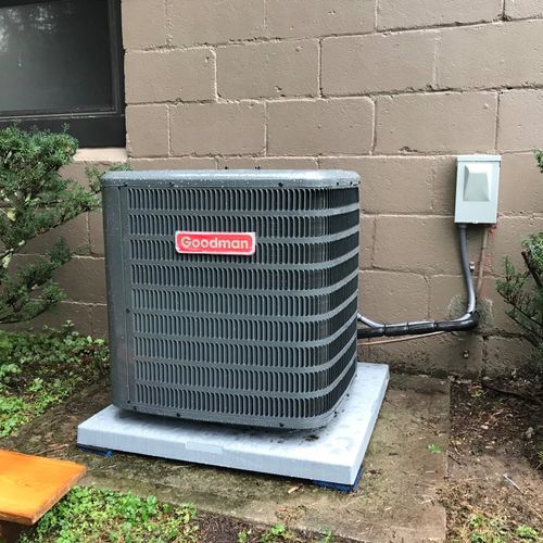 New install, furnace and AC unit.   These guys are