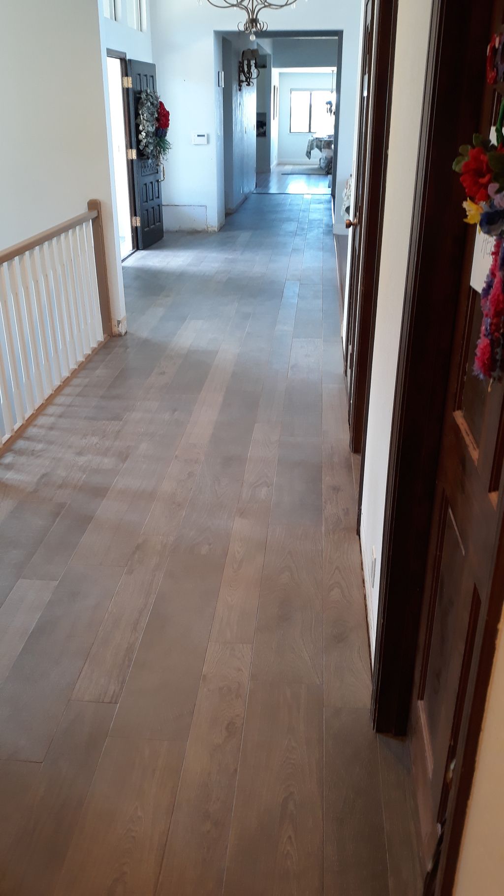 Entry hallway porcelain tile 