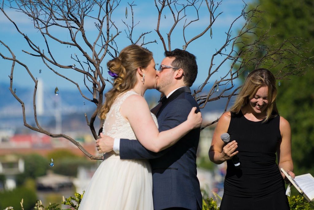 They say to get out of the photo when the couple k