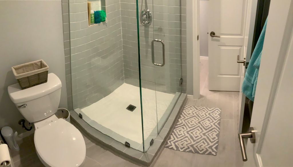 Attic Conversion Walk In Shower with Frameless Gla