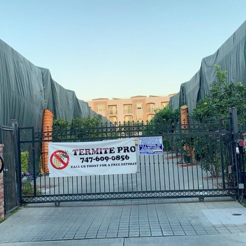 18 units tented by termite pro