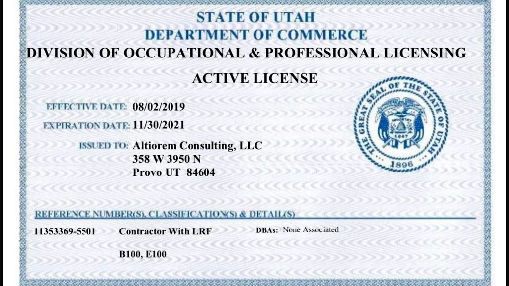 General Building and Engineering Contractor Licens