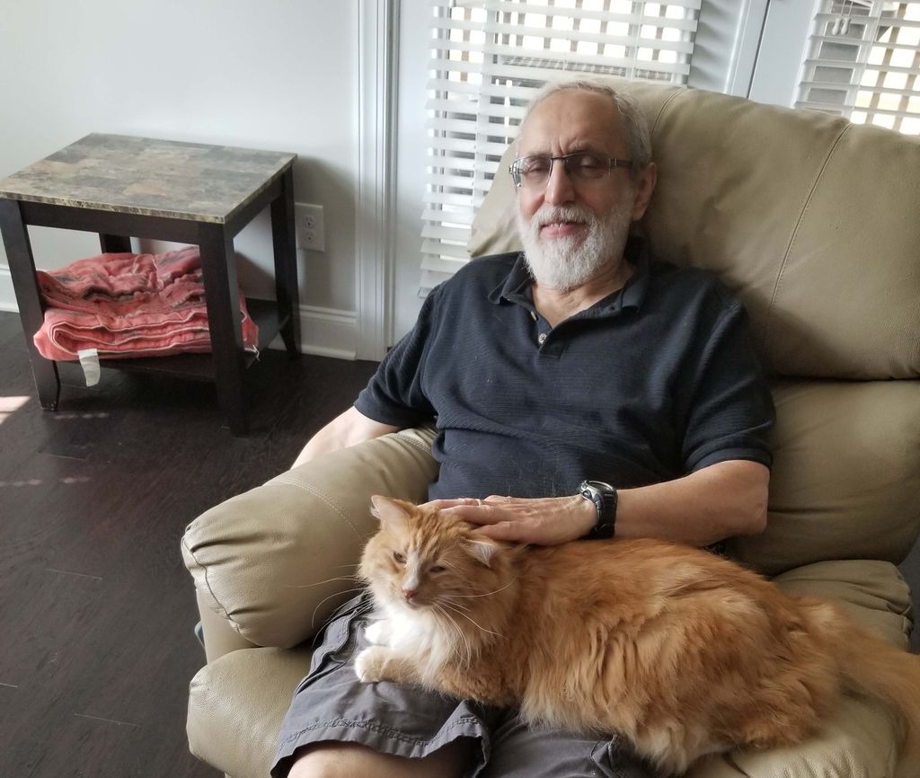 Jim loves "lapaholic" cats! 