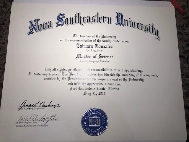 My Master Degree