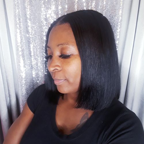Sew-in Bob w/leave-out $130