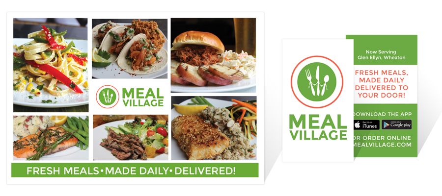 Meal Village Logo Design and Print Design