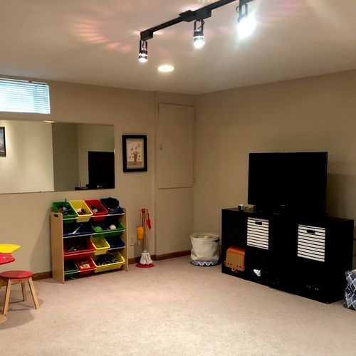 This is a play room for 3 BOYS ranging in age from