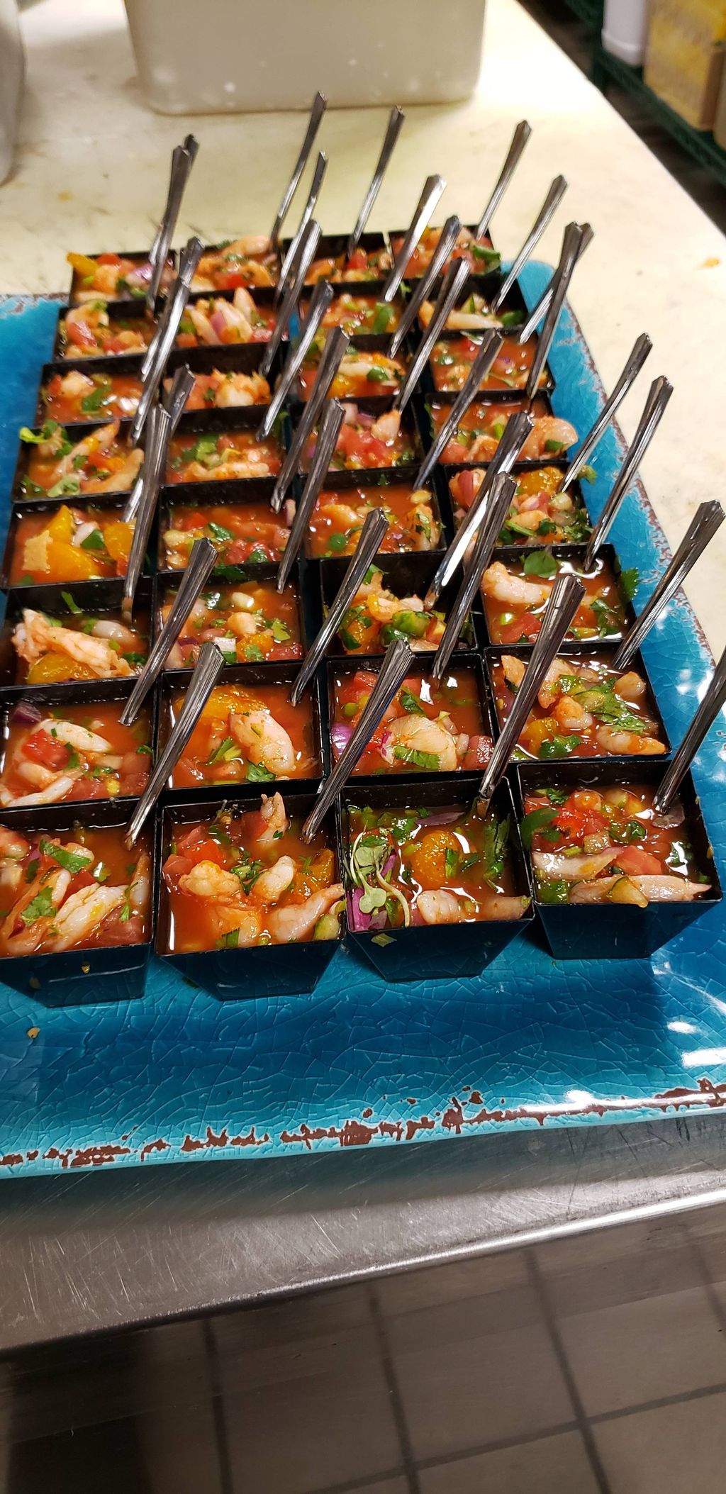 shrimp ceviche for a party!