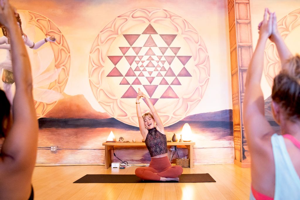 Teaching a class at Divinitree. Photo by Ingrid Bo