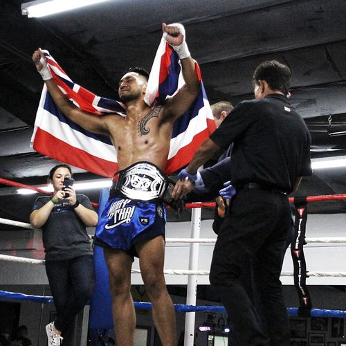 Photo of me after winning the USKO Welterweight ti