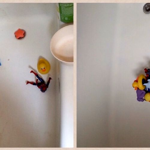 Tub scrub before and after 