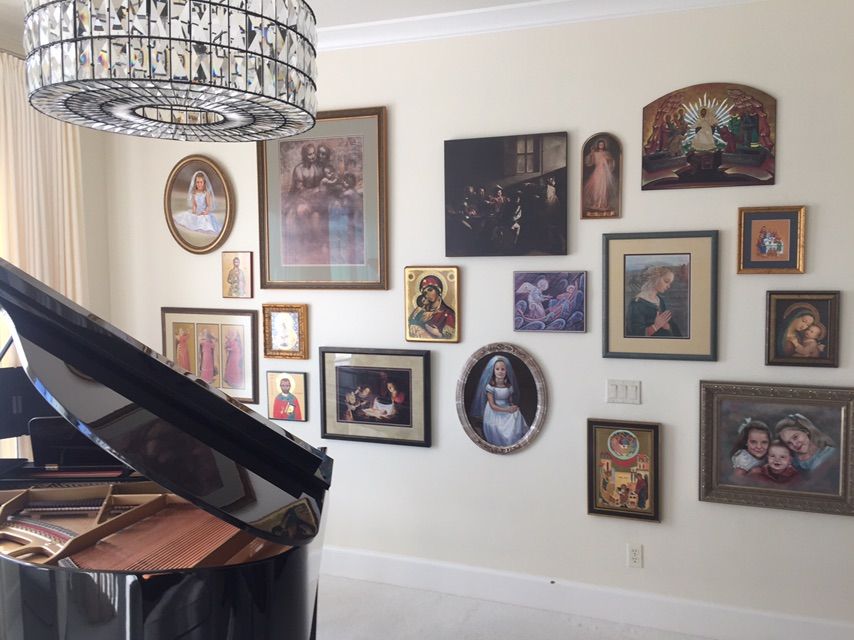 We framed and installed all these pieces of art, p