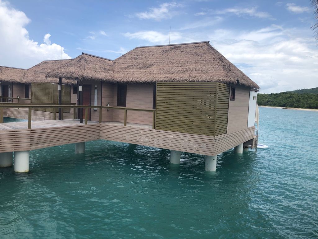Over the water bungalow.  