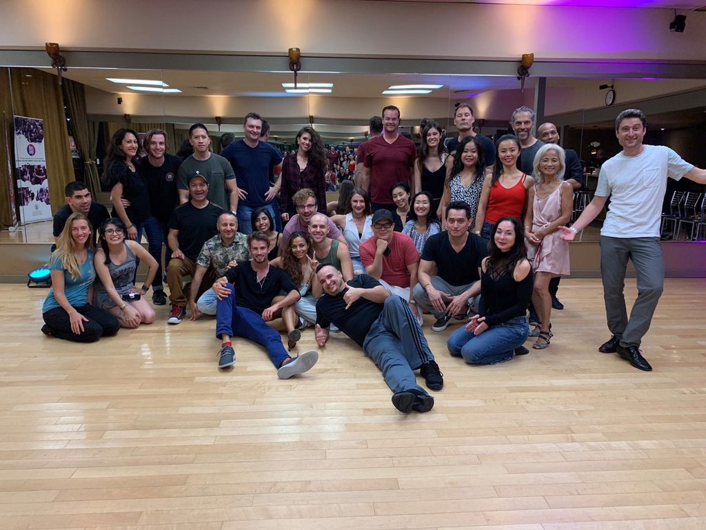 Zouk workshop with my dance partner Tibor