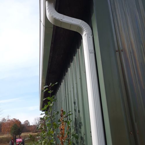 CLE Gutters put gutters and downspouts on my barn.