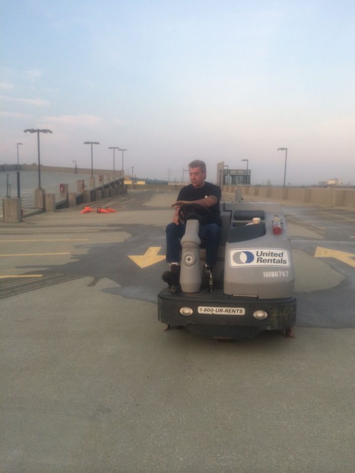 Parking lot cleaning