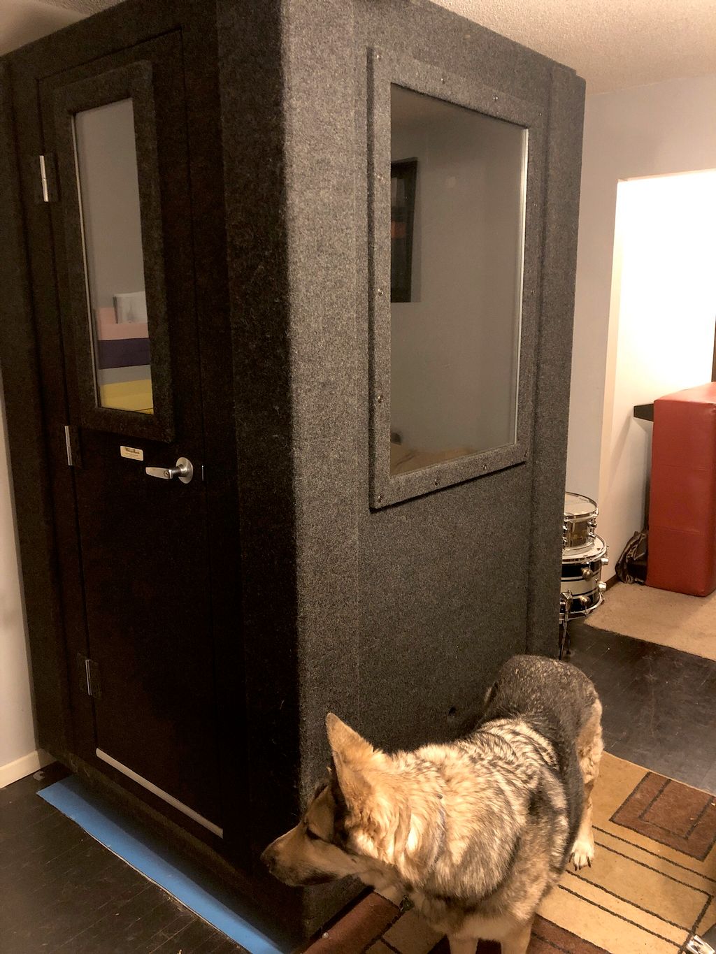 Professional “Whisper Room” Vocal Booth ensures an