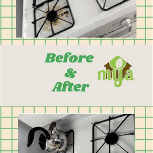 Before & After of a Stove Top